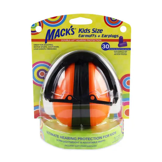 MACKS Kids size ear muffs 1 pc + earplugs 1 pair