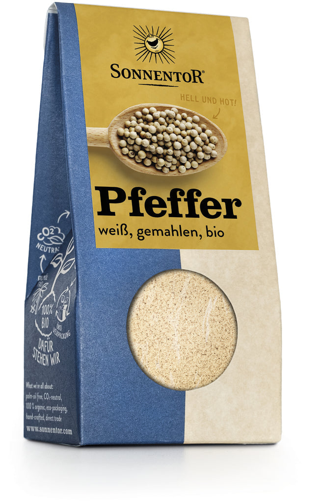 Sonnentor white ground pepper 35g