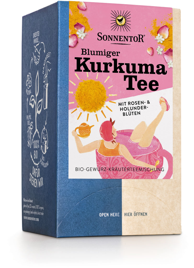 Sonnentor floral turmeric tea 18 teabags