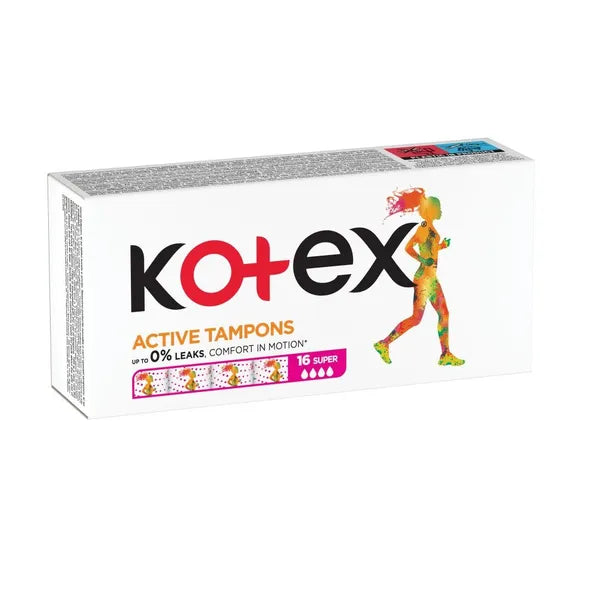 Kotex Active Super tampons 5 packs x 16 pcs