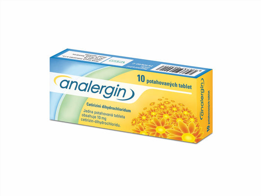 Analergin 10 mg 10 tablets allergic rhinitis treatment