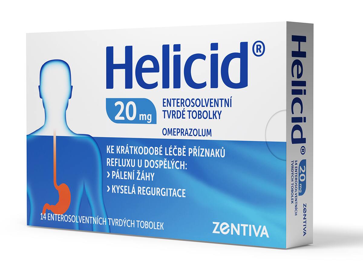 Zentiva Helicid 20 mg 14 enteric resistant hard capsules