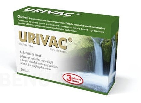 Urivac Kidney support supplement 30 caps.