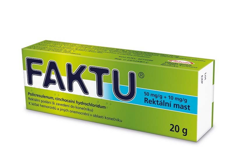 Faktu hemorrhoids rectal ointment 20 g