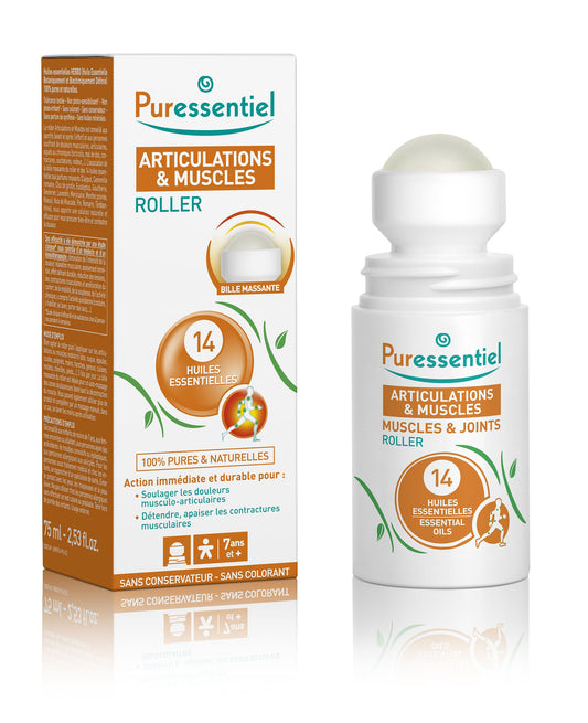 PURESSENTIEL Roll-on for sore muscles and joints 75 ml