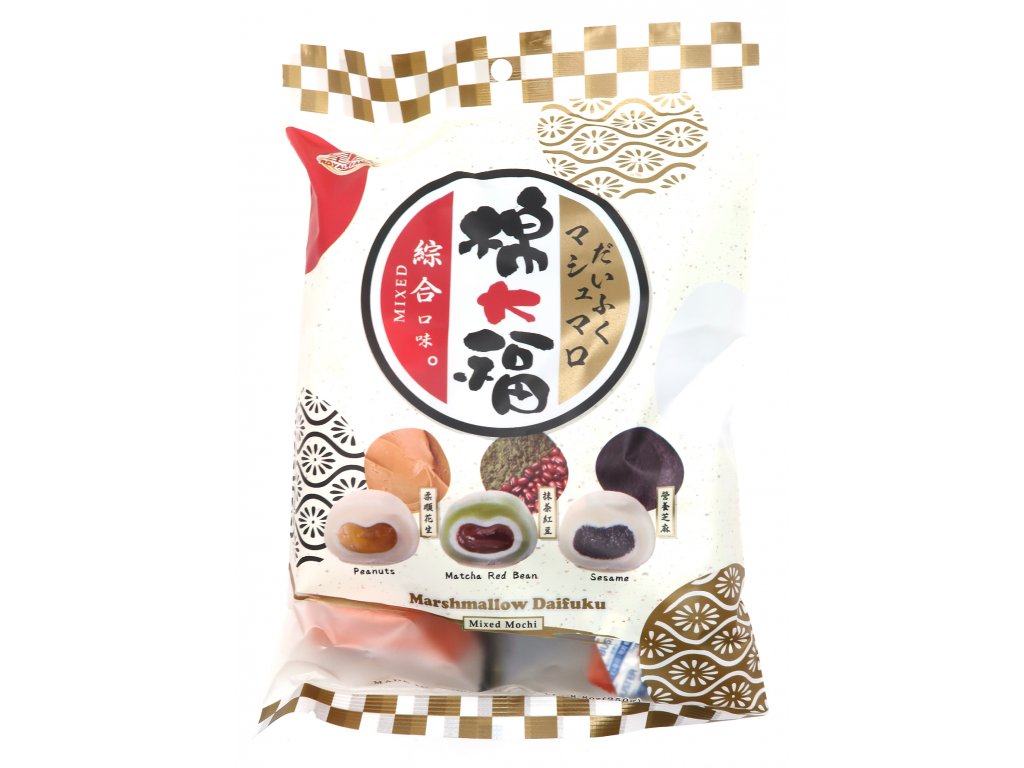 MOCHI MARSHMALLOW RICE CAKES MIX SESAME MATCHA RED BEAN PEANUT 250 g