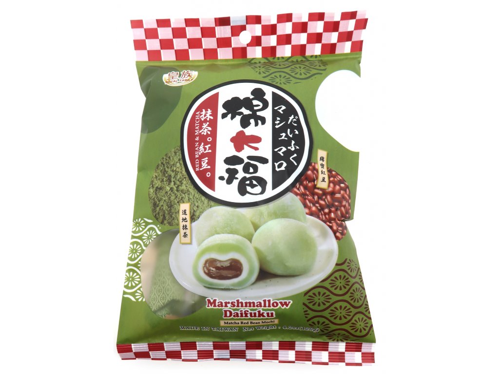 MOCHI MARSHMALLOW RICE CAKES MATCHA RED BEANS 120 g