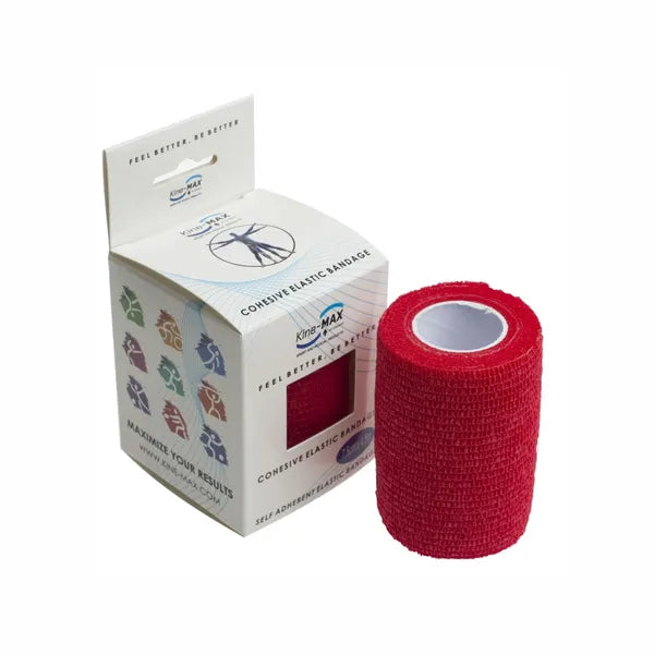 KineMAX Cohesive 7.5 cm x 4.5 m elastic self-fixing bandage 1 pc red