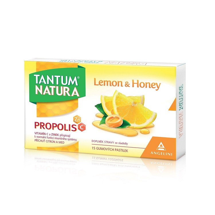 Angelini Tantum Natura Lemon & Honey 15 lozenges