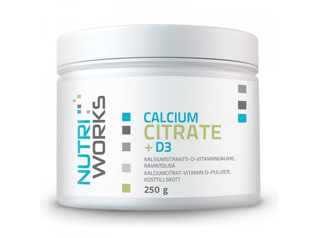 NUTRIWORKS Calcium Citrate + D3 - 250g