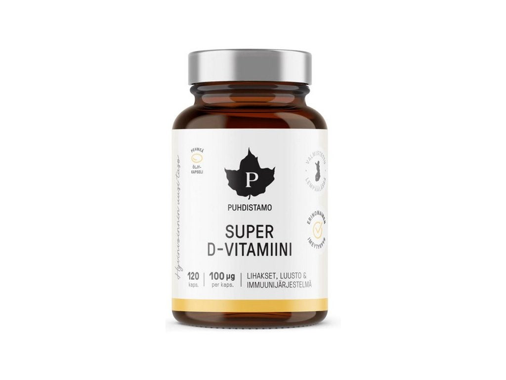 Puhdistamo Super Vitamin D 4000iu 120 capsules