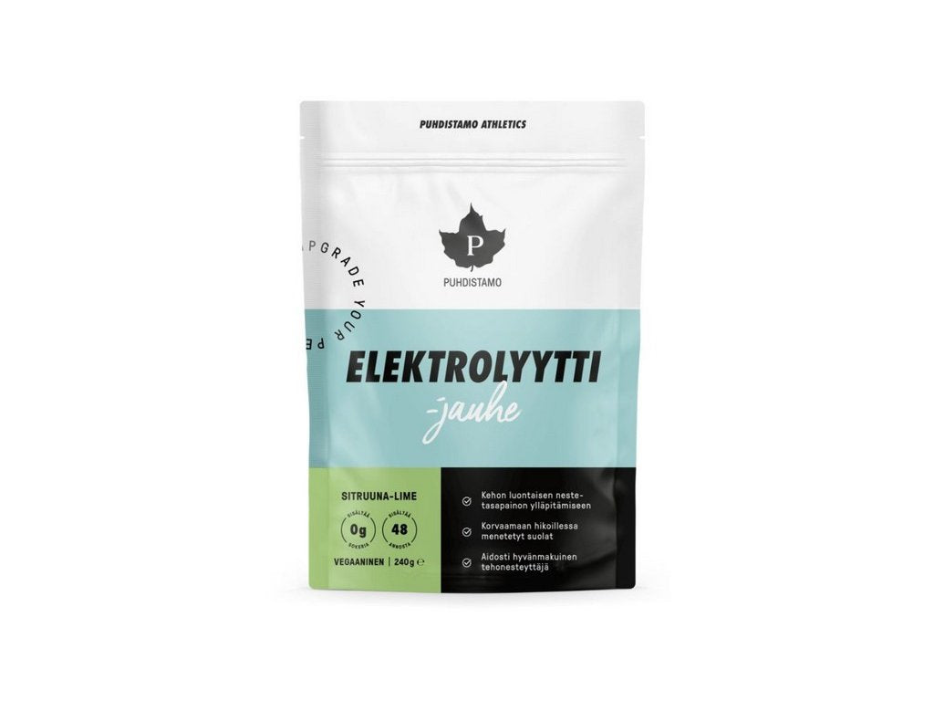 Puhdistamo Electrolyte Powder 240g Lemon + lime