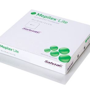 MEPILEX LITE 10 x 10 CM, 5 pcs, THIN ABSORPTIVE FOAM COVER