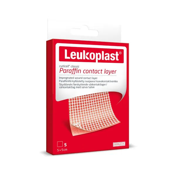 Leukoplast Cuticell Classic Paraffin Contact Layer 5x5 cm; 5 pcs