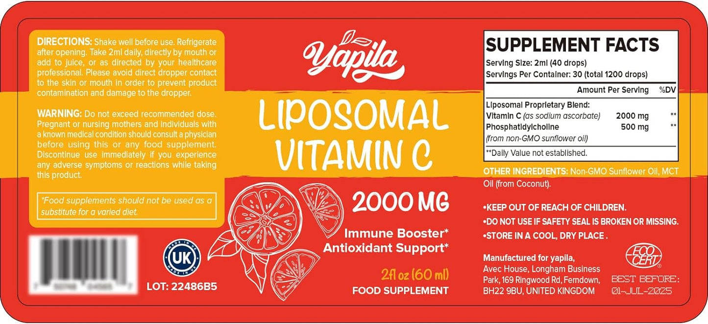 Liquid Liposomal Vitamin C 2000 mg - 60 ml