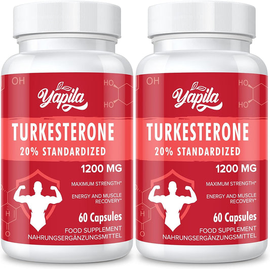 Yapila Turkesterone 1200 mg - 120 capsules (pack of 2x60)