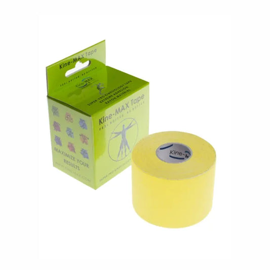 KineMAX SuperPro Rayon 5 cm x 5 m kinesiological tape 1 pc yellow