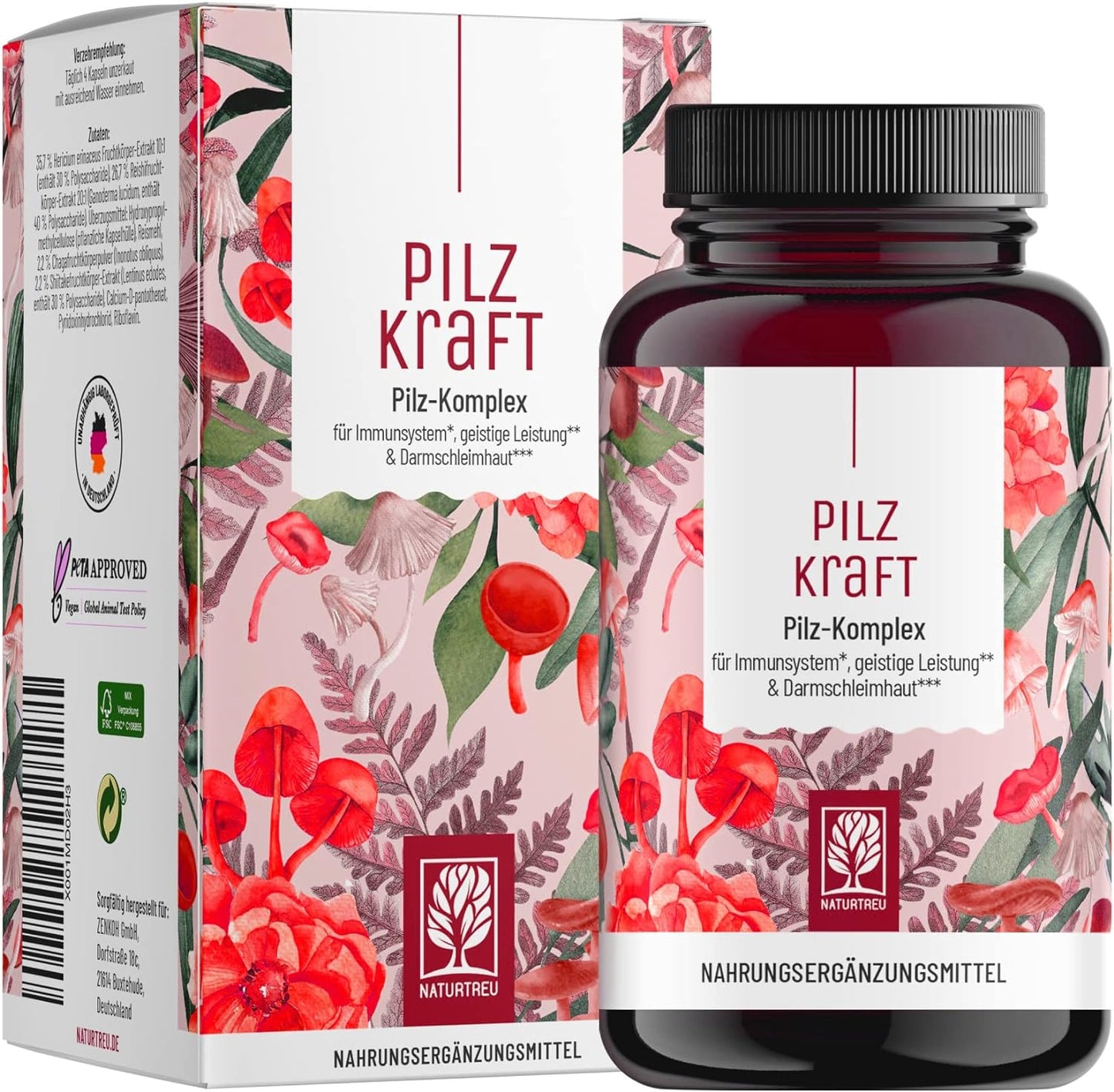 NATURTREU® Pilz kraft Mushroom Complex 120 Capsules