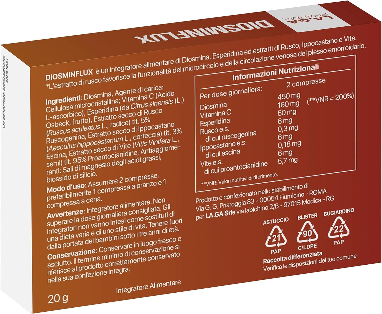 Diosminflux 490 mg - 40 tablets