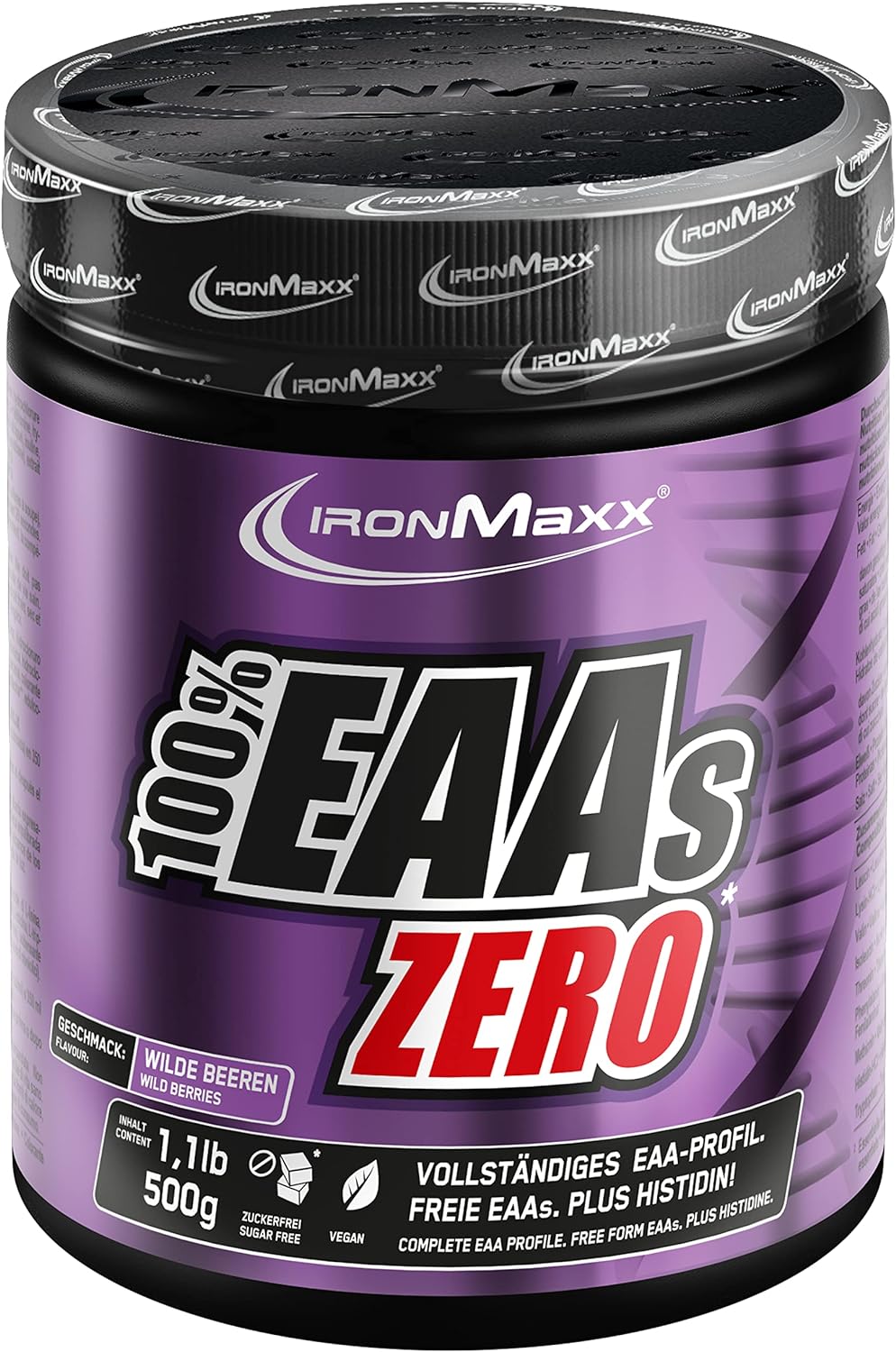 IronMaxx 100% EAAs Zero Amino Acid Powder 500 g