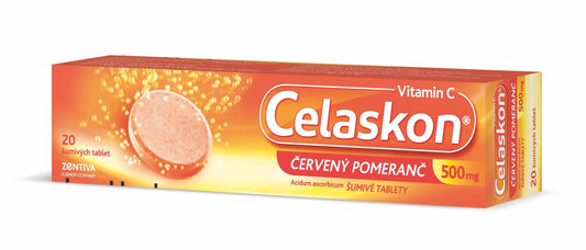 Celaskon RED Grapefruit 500 mg 20 effervescent tablets