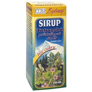 Fytopharma Tatra bronchial mixture herbal syrup without sugar 100 ml