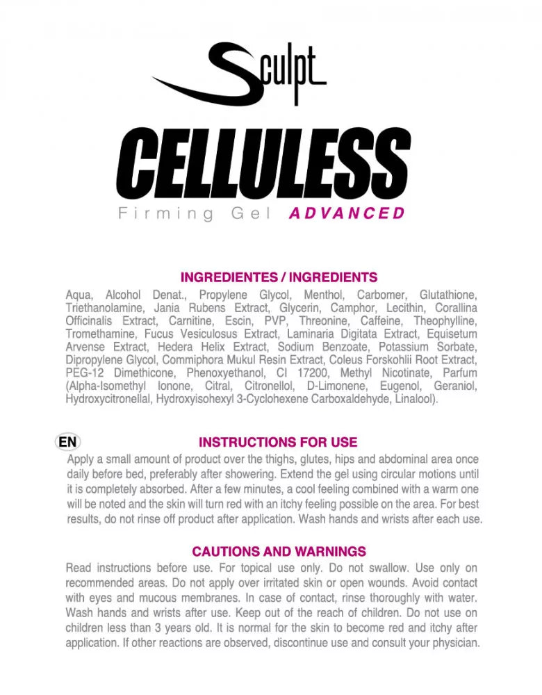 SCULPT CELLULESS® ADVANCED REDUCING CREAM FOR WOMEN (150 ML)