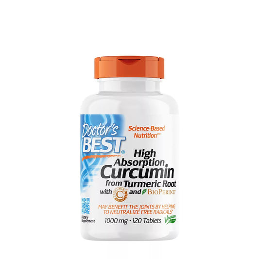 DOCTOR'S BEST HIGH ABS. CURCUMIN FROM TURMERIC ROOT + C3 (120 TABLETS)