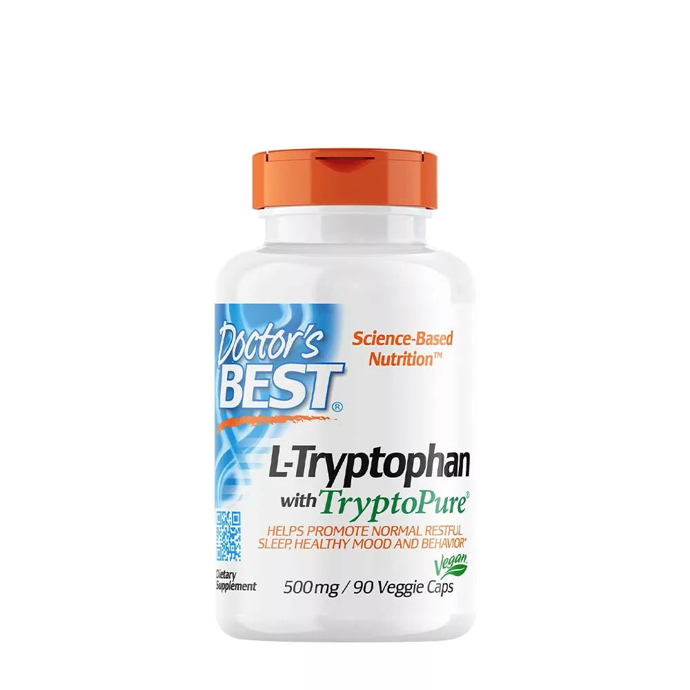 DOCTOR'S BEST L-TRYPTOPHAN WITH TRYPTOPURE 500 MG (90 VEGGIE CAPSULES)