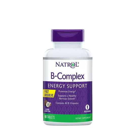 NATROL B-COMPLEX FAST DISSOLVE (90 TABLETS, COCONUT)