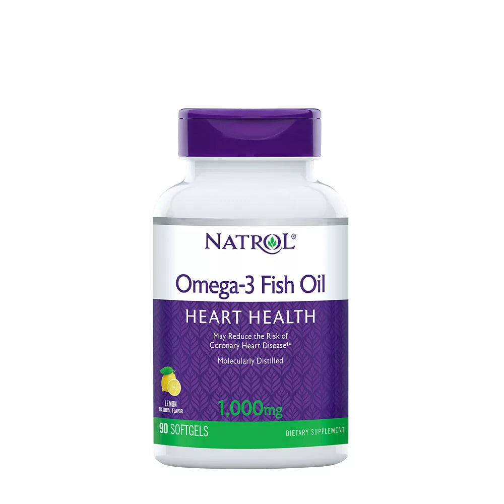 NATROL OMEGA-3 FISH OIL 1000 MG (NATURAL LEMON)