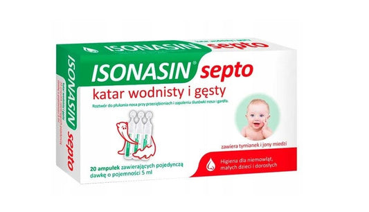 Isonasin Septo Nasal Solution 20 ampoules x 5 ml