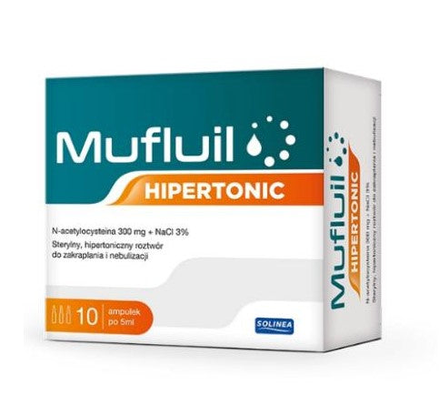 MUFLUIL HYPERTONIC SOLUTION FOR DROPPING AND NEBULIZATION 10 ampoules x 5 ml