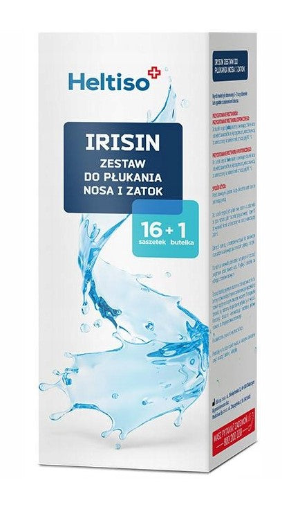 Heltiso Irisin Set for rinsing the nose and paranasal sinuses - 16 bags + 1 irrigator