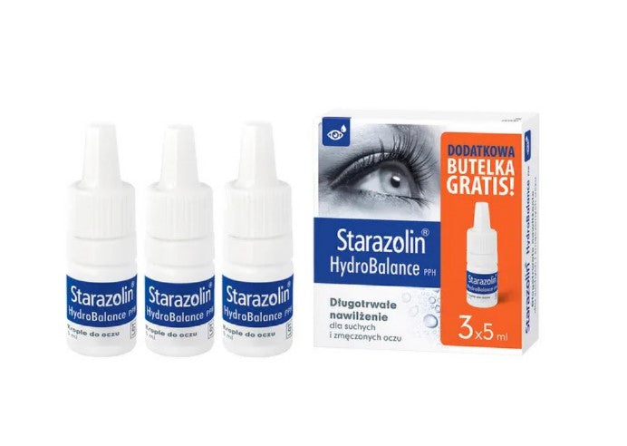 Starazolin HydroBalance PPH eye drops 3 x 5ml