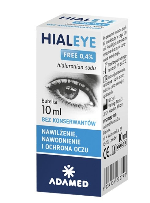 Hialeye Free 0.4% Hydrating eye drops 10ml