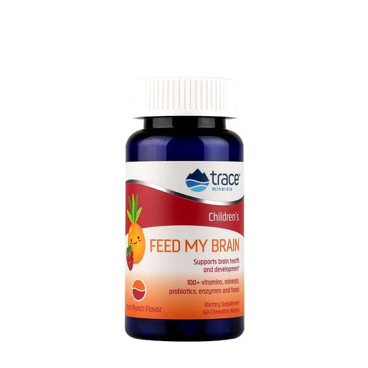 TRACE MINERALS FEED MY BRAIN FOR KIDS (60 CHEWABLES, FRUIT PUNCH)