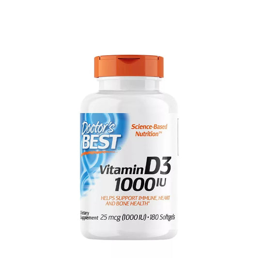 DOCTOR'S BEST VITAMIN D3 1000 IU (180 SOFTGELS)