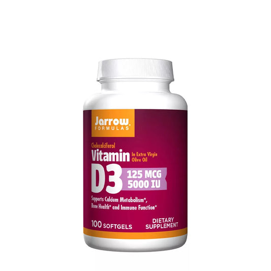 JARROW FORMULAS VITAMIN D3 5000 IU (100 SOFTGELS)