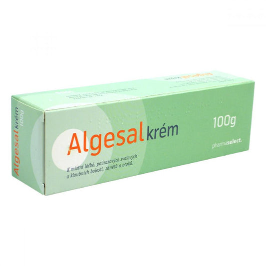 Algesal cream 100 g treatment of post-traumatic bruising rheumatic muscular and joint pain