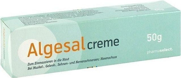 Algesal cream 50 g treatment of post-traumatic bruising rheumatic muscular and joint pain