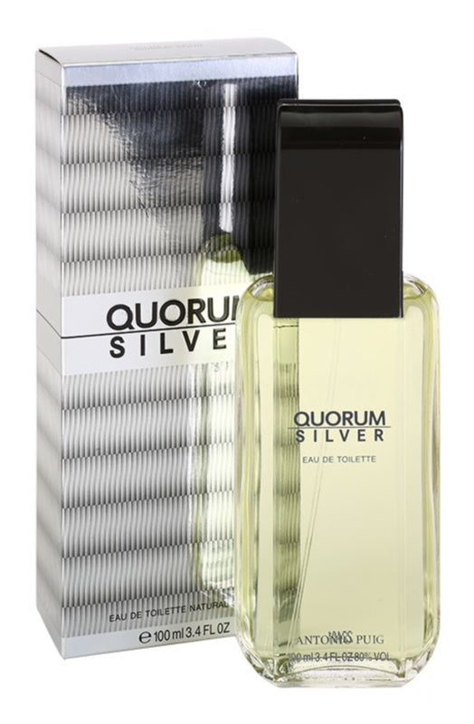 Antonio Puig Quorum Silver eau de toilette for men 100 ml