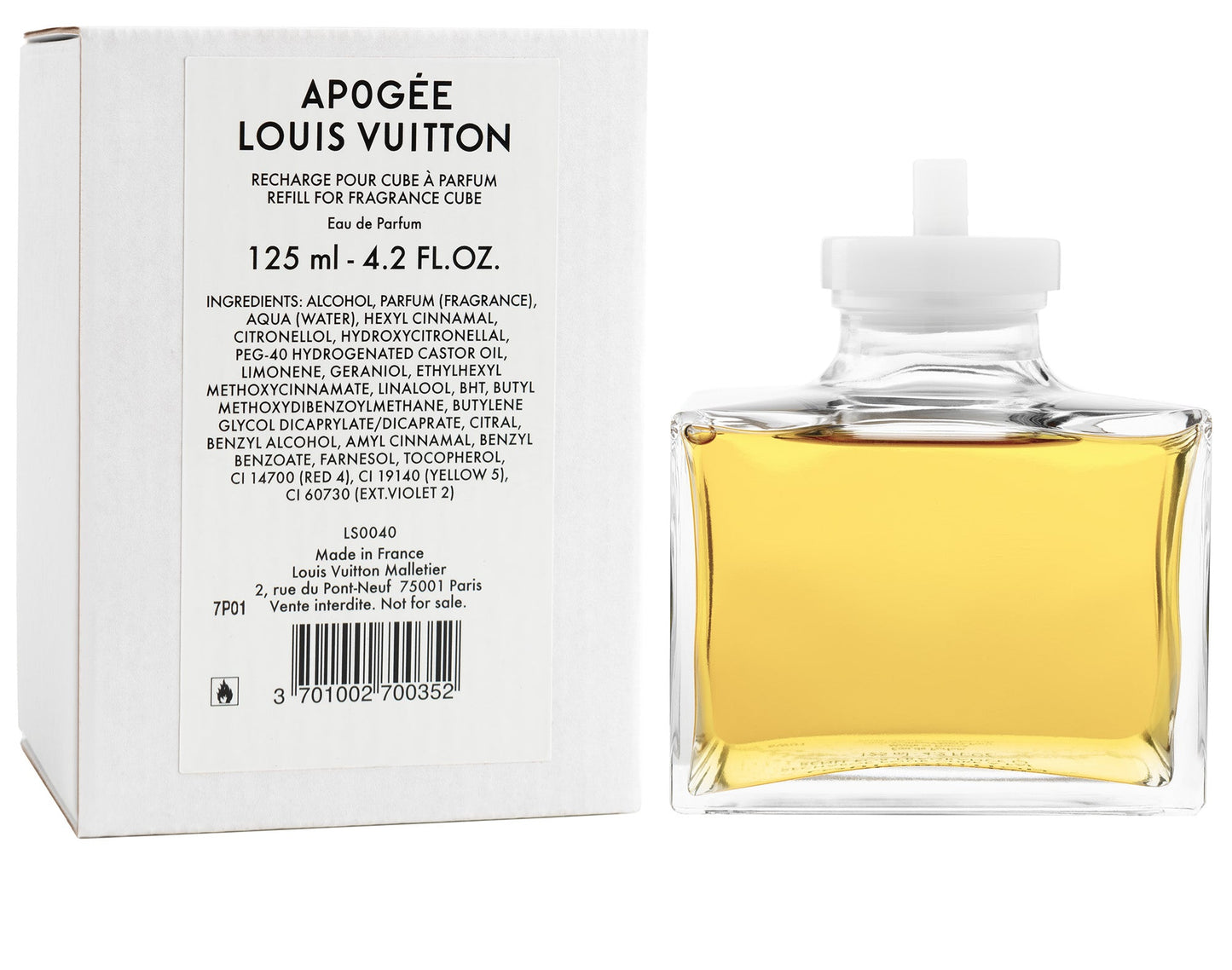 Louis Vuitton Apogée Eau de Parfum filler 125 ml - TESTER