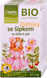 Apotheke BIO tea for kids with rosehip, 20 teabags