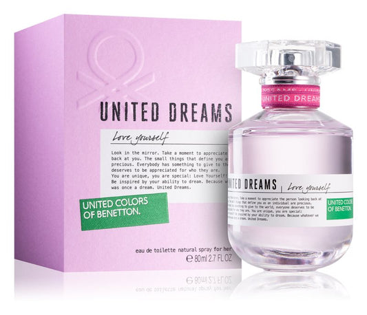 Benetton United Dreams for her Love Yourself Eau de toilette for women 80 ml