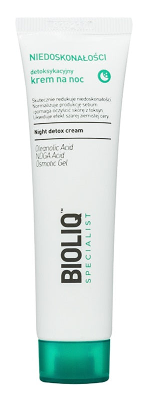 Bioliq Specialist Imperfections detoxifying night cream 30 ml