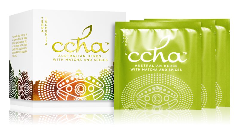 CCHA VOYAGE Terra Incognita herbal tea with spices and matcha 15x3 g teabags