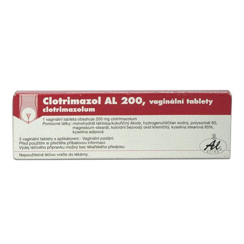 Clotrimazole AL 200 3 vaginal tablets + applicator