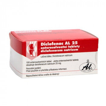 Diclofenac AL 25 - 100 tablets