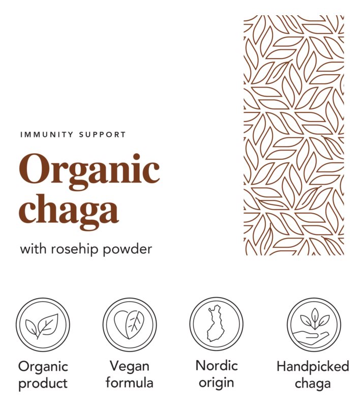 DoktorBio Organic chaga with rosehip powder 28 bags